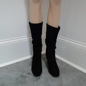 Black Velvet Boots